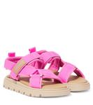 Сандалии с логотипом Versace Kids, Pink+ Light Sand - фото