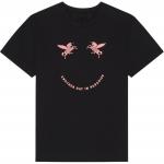 Футболка с принтом слогана Givenchy, черный - фото