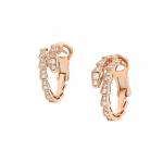 Серьги Bvlgari Serpenti Viper, розовое золото/бриллианты - фото 2