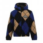 Куртка Argyle pattern Hooded Jacket VERSACE JEANS COUTURE, мультиколор - фото