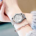 KANGOL Часы Women's Watch, Silver Band with White Dial[Custom Box+Fully Paved Diamonds Inlaid] - фото 4