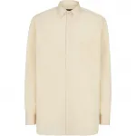 FENDI Рубашка мужская Beige Lapel Moderate - фото 3