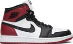 Кроссовки Air Jordan 1 Retro High OG Black Toe 2013, белый - фото