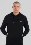 Толстовка capucha ribetes Fred Perry, Black - фото