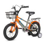 Велосипед детский MAX BIKE Simba 14", оранжевый/серый - фото 3