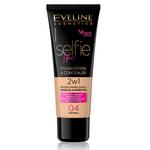 Тональный крем и консилер 2в1 Eveline Cosmetics Selfie Time, 04 natural - фото