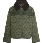 Красивая стеганая куртка Barbour, зеленый - фото 3