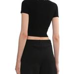 Кроп-футболка Iro IRO NIGHT, черный - фото 10