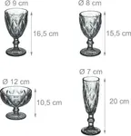 Набор из 7 серых стаканов B2X - фото 4