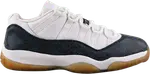 Кроссовки Air Jordan 11 Retro Low Snakeskin, белый - фото