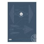 Фреска Komar Blueprint Sith TIE-Fighter, разноцветный - фото