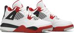 Кроссовки Air Jordan 4 Retro OG PS Fire Red 2020, белый - фото 8