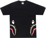Футболка BAPE 1st Camo Side Shark Tee 'Black/Green', черный - фото 2