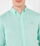 Льняная рубашка Custom fit Polo Ralph Lauren, голубой - фото 4