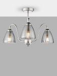 Потолочный светильник Glynis 3 Arm Semi Flush Där, Nickel - фото
