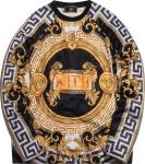 Толстовка Kith x Versace Silk Crewneck 'Black/Gold', черный - фото