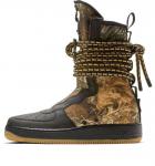 Кроссовки x realtree sf air force 1 hi Nike, черный - фото