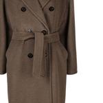 Пальто женское умбра MaxMara - фото 7