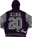 Куртка Supreme King Hooded Varsity Jacket 'Purple', фиолетовый - фото 3