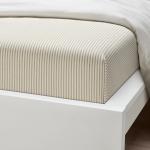 Простынь Ikea Solfibbla, 150x260 см, белый/бежевый - фото 3