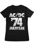 Футболка 74 Jailbreak Girly Tee AC/DC, черный - фото