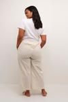 Тканевые брюки KAFFE CURVE Loose fit Pants Vicca, бежевый - фото 4