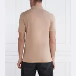 Поло dereso232 приталенного кроя досада Hugo, бежевый - фото 3