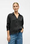 Блуза Object Button-down blouse, Black - фото