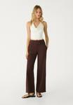 Брюки Stradivarius Trousers, Dark Brown - фото 2