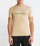 Футболка CALVIN KLEIN JEANS Slim Fit, бежевый - фото