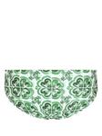 Dolce & Gabbana плавки с принтом Majolica, зеленый - фото 3