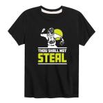 Бейсбольная футболка с рисунком «Ты не укради» для мальчиков 8–20 лет Licensed Character - фото