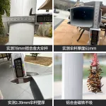 Солнцезащитный зонт с двухполюсным светильником с направленным света, 3x4 метра - фото 6