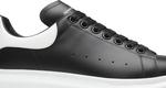Кроссовки Alexander McQueen Oversized Sneaker Black White 2019, черный - фото 2