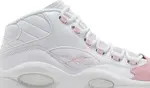 Кроссовки question mid 'pink toe' Reebok, белый - фото 3