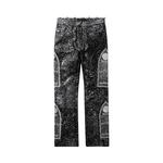 Кожаные брюки Who Decides War из фольги Уголь - фото