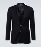 Шерстяной твиловый пиджак Polo Ralph Lauren, синий - фото