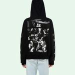 Толстовка men's caravaggio back printing black Off-White, черный - фото 3