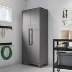 Шкаф с дверью RUNMARÖ IKEA, 80x44x182 см, темно-серый - фото 4