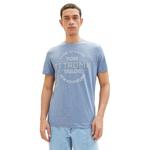 Футболка Tom Tailor Printed Grindle T-shirt, синий - фото