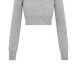 Свитер женский серый Miu Miu - фото 6