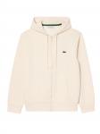 Lacoste Худи на молнии в цвете Ivory - фото