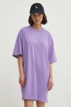 Хлопковое платье Hugo, фиолетовый - фото 2