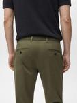 Зауженные брюки-чинос MANGO MAN Prato, хаки - фото 8