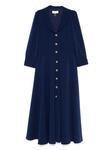 Платье миди на пуговицах NISSA, синий - фото