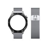 Ремешок совместимый с Huawei металлический CHENSONG, маленькая голова дракона - миланский лазерный ремешок [серебристый] - фото 10