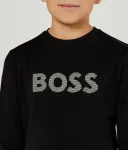 Лонгслив regular fit Boss Kidswear, черный - фото 4