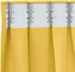 Плотные шторы с кольцами, 2 шт., горчично-желтый, 140 x 140 см vidaXL - фото 7