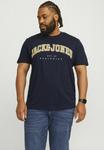Футболка с принтом PLUS SIZE LOGO Jack & Jones, темно-синий - фото 4