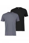 Футболка LERROS Basic T-shirt, Schwarz Grau/Mottled Dark Grey - фото 7